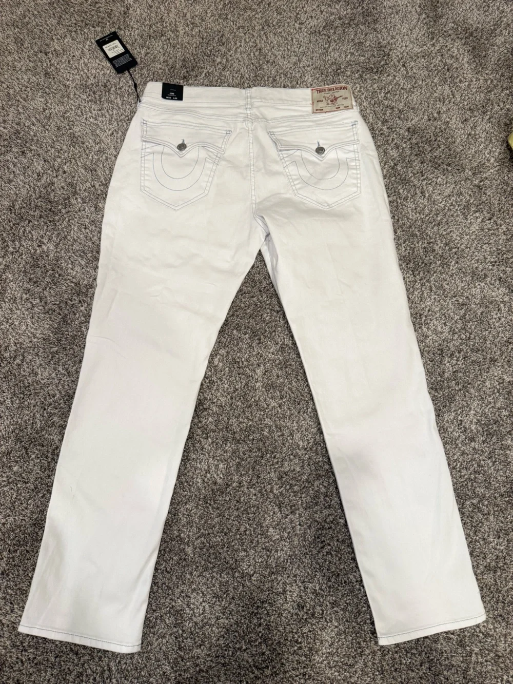 True Religion Geno Super T Slim Flap Jeans NWT White Size 34